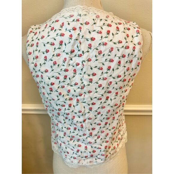 Reformation Rosalie Linen Top In Alyssa Size 4 - Picture 6 of 7